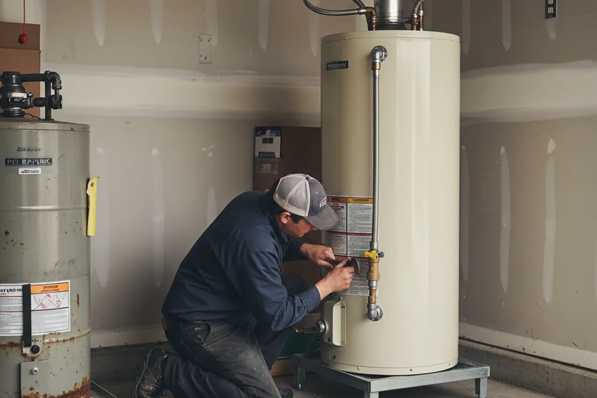 Water heater and shutoff valve replacement in Center Rutland