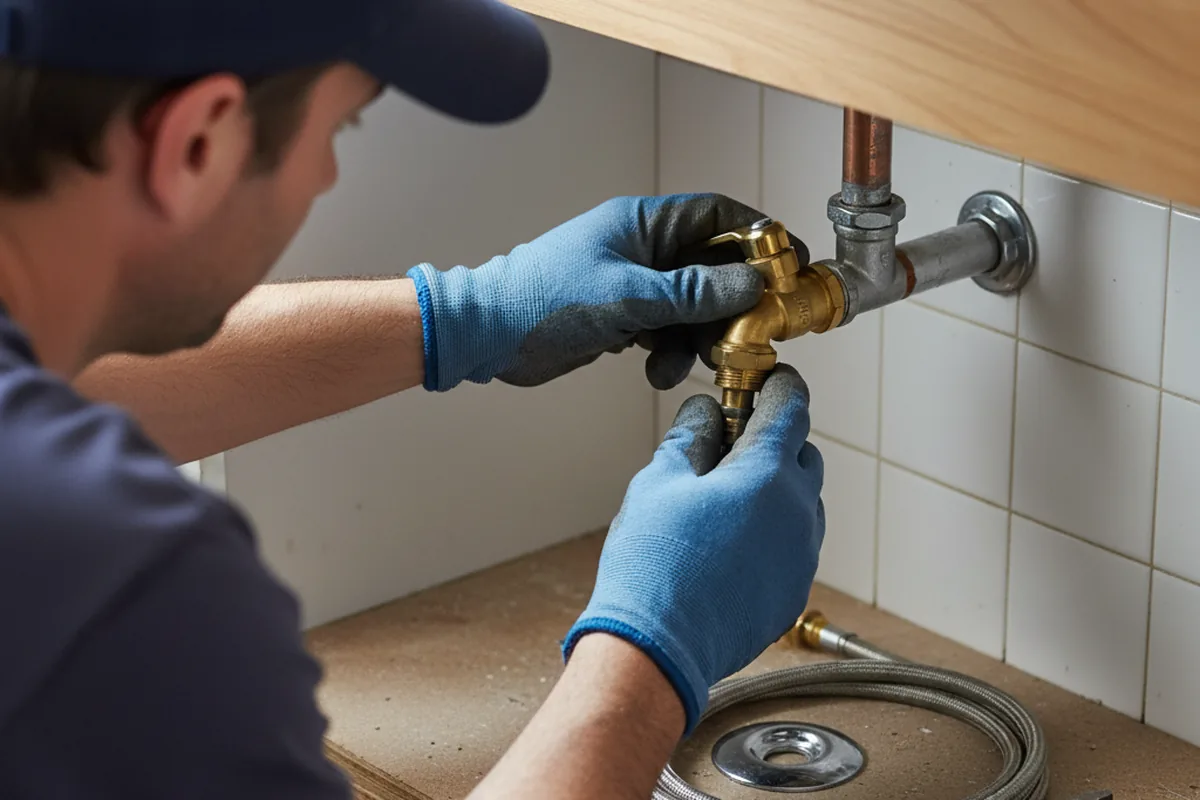Shutoff valve and fitting work during Emergency Plumbing in Center Rutland